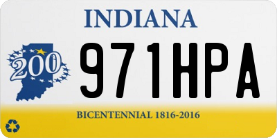 IN license plate 971HPA