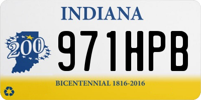 IN license plate 971HPB