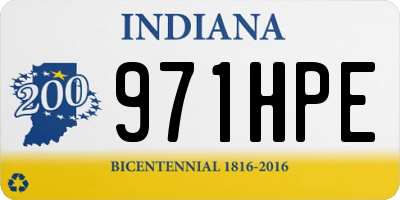 IN license plate 971HPE