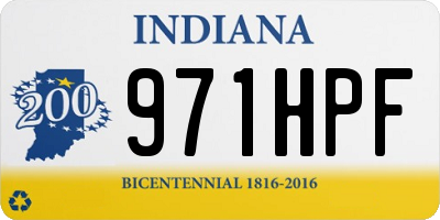 IN license plate 971HPF