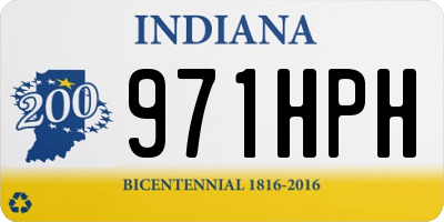 IN license plate 971HPH