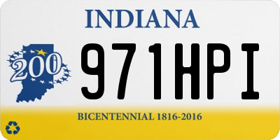 IN license plate 971HPI