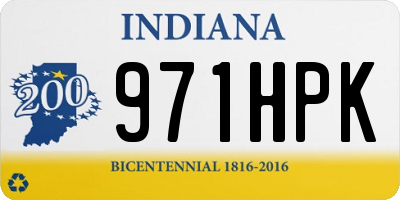 IN license plate 971HPK