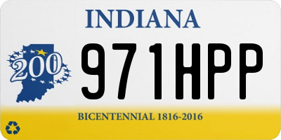 IN license plate 971HPP