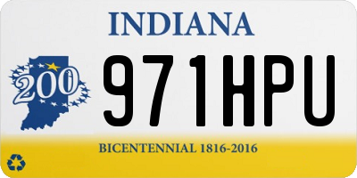 IN license plate 971HPU