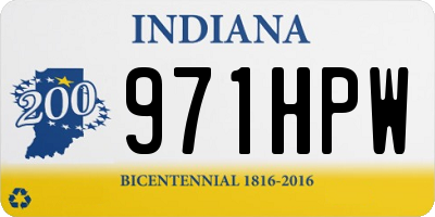 IN license plate 971HPW