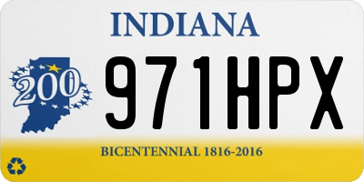 IN license plate 971HPX