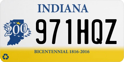 IN license plate 971HQZ