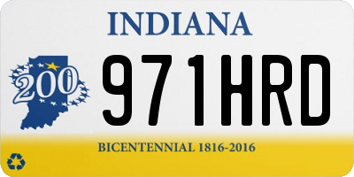 IN license plate 971HRD