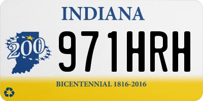 IN license plate 971HRH
