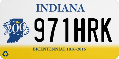 IN license plate 971HRK