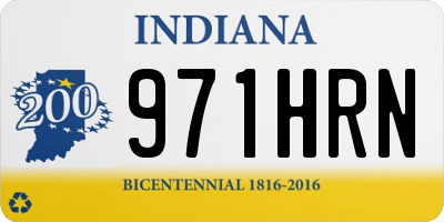 IN license plate 971HRN