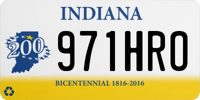 IN license plate 971HRO