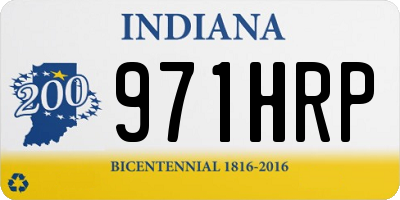 IN license plate 971HRP