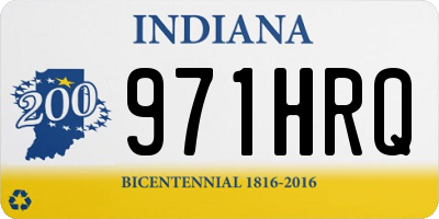IN license plate 971HRQ