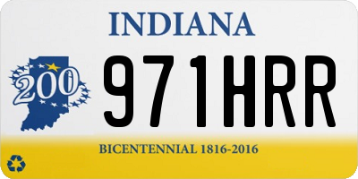 IN license plate 971HRR