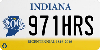 IN license plate 971HRS