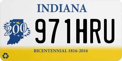 IN license plate 971HRU