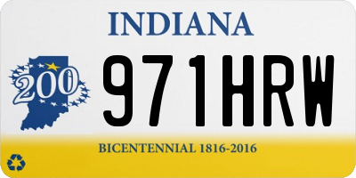 IN license plate 971HRW