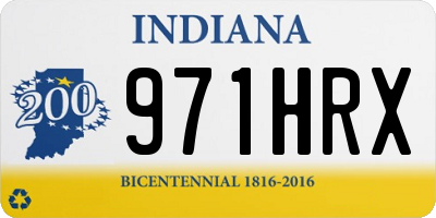 IN license plate 971HRX