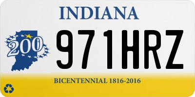 IN license plate 971HRZ