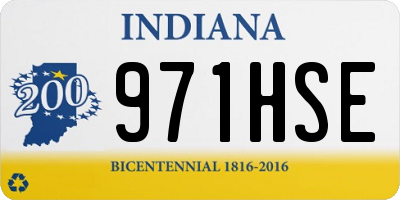 IN license plate 971HSE