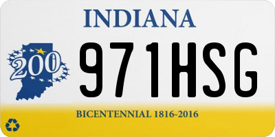 IN license plate 971HSG