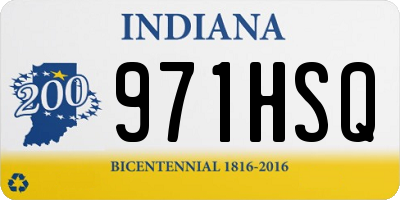 IN license plate 971HSQ