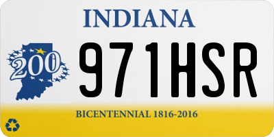 IN license plate 971HSR