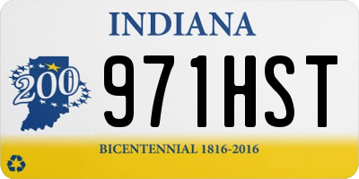 IN license plate 971HST