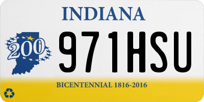 IN license plate 971HSU