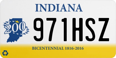 IN license plate 971HSZ