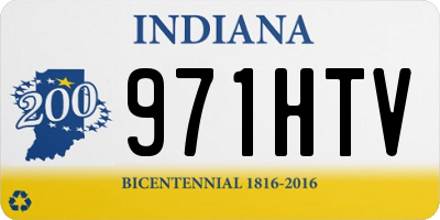 IN license plate 971HTV