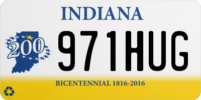 IN license plate 971HUG