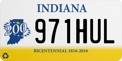 IN license plate 971HUL