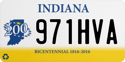 IN license plate 971HVA