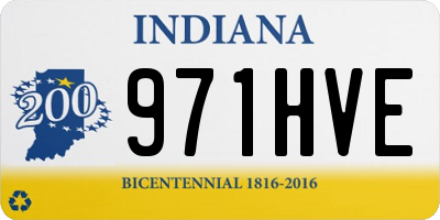 IN license plate 971HVE