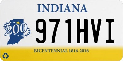 IN license plate 971HVI
