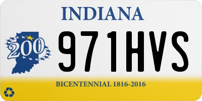 IN license plate 971HVS