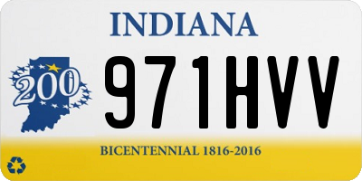 IN license plate 971HVV