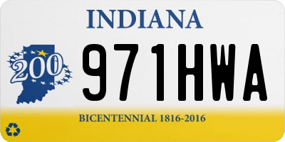 IN license plate 971HWA