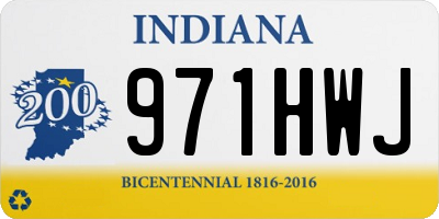 IN license plate 971HWJ
