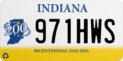 IN license plate 971HWS