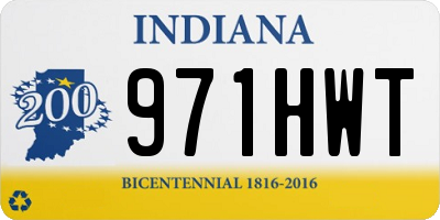 IN license plate 971HWT