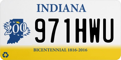 IN license plate 971HWU