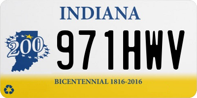 IN license plate 971HWV