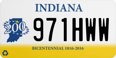 IN license plate 971HWW