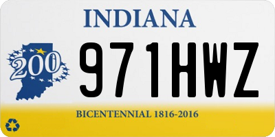 IN license plate 971HWZ