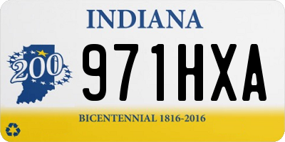 IN license plate 971HXA