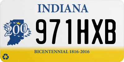 IN license plate 971HXB